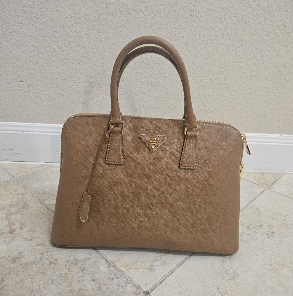 Prada Brown Saffiano Bag